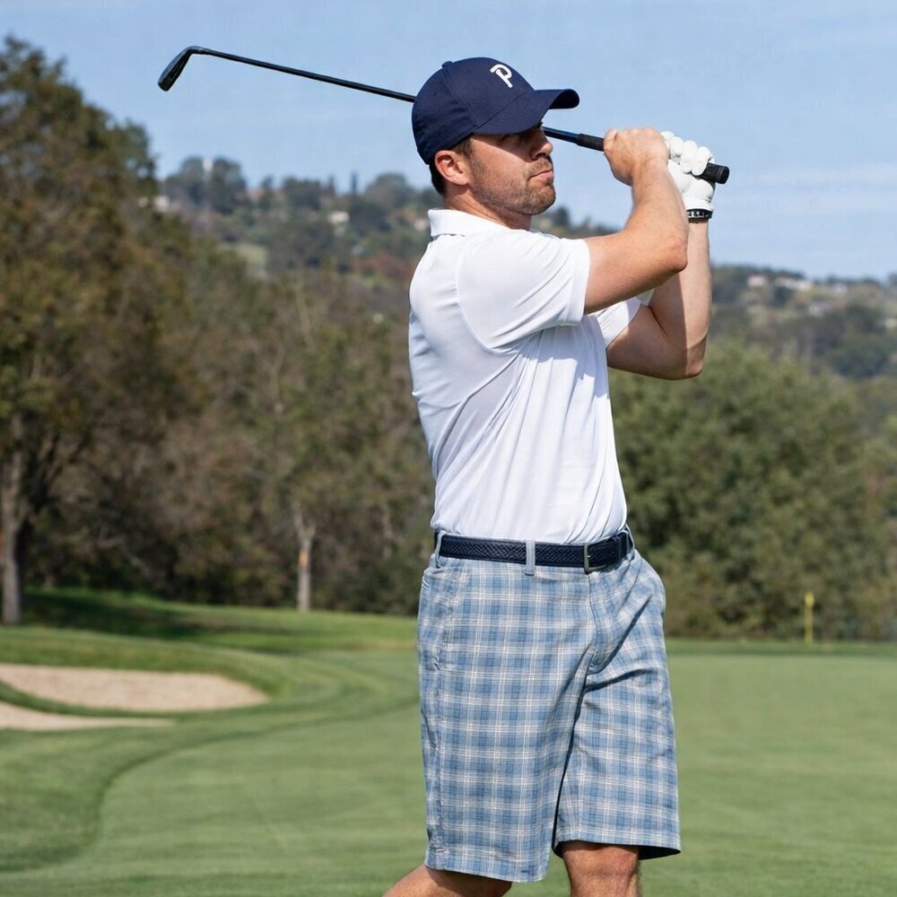 Arnold Palmer, Size 38, Cotton blend, Mens plaid Golf Active Wear